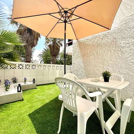 Moderno, Con Wifi, 300mtrs De La Playa Con Piscina En Tenerife Sur Коста-дель-Силенцио