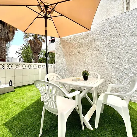 Moderno, Con Wifi, 300mtrs De La Playa Con Piscina En Tenerife Sur